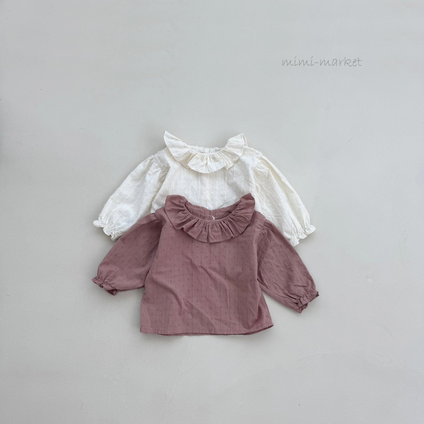 ［mimi market］Snow ruffle blouse