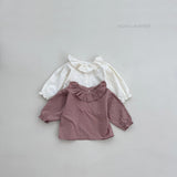 ［mimi market］Snow ruffle blouse