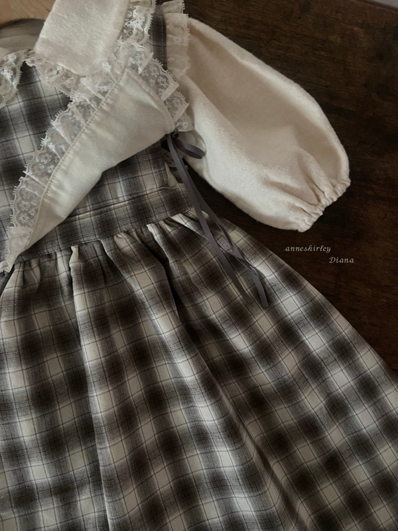 ［Anne shirley］Jaine one-piece (check)