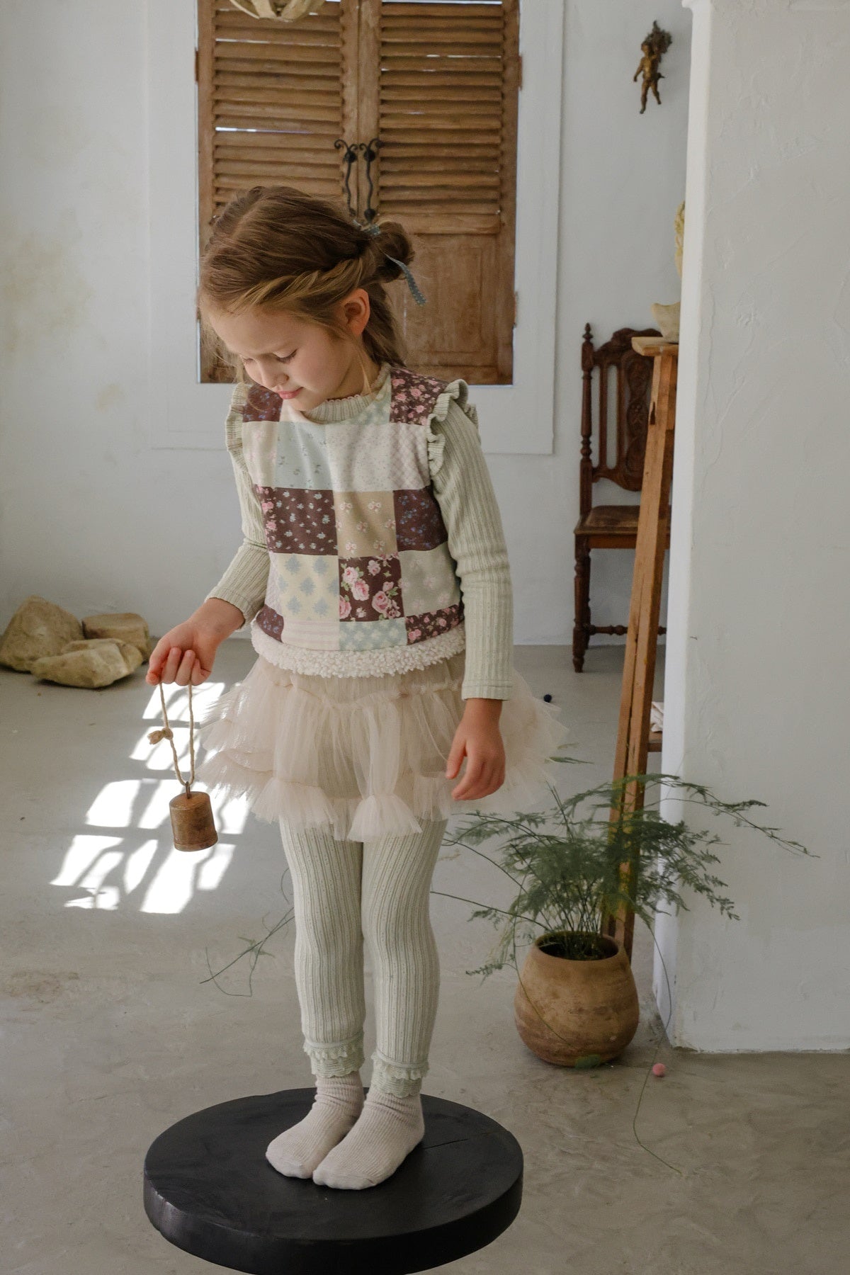 [FLO] Lemonde frill rib tops