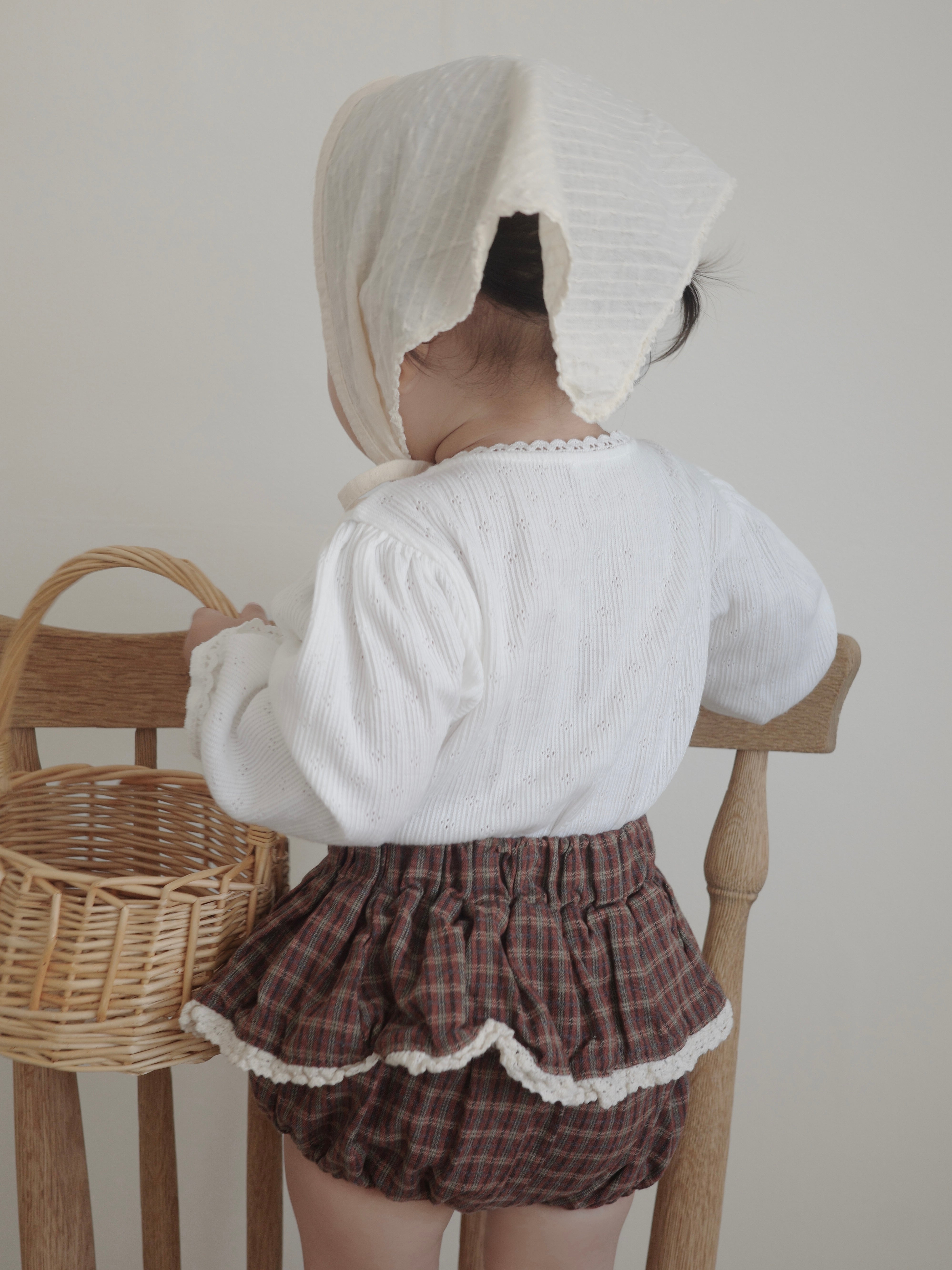 Check lace bloomer