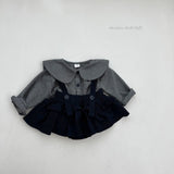 ［mimi market］Check collar blouse