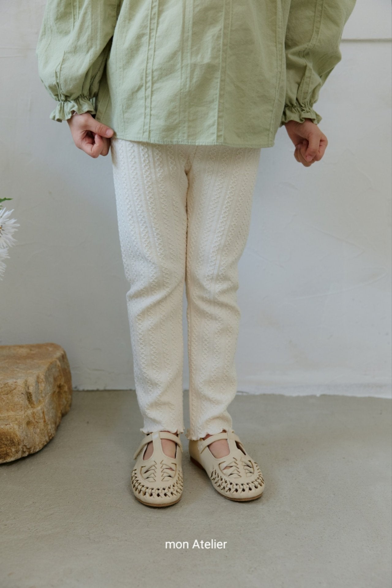 ［mon Atelier］Jacquard leggings