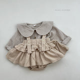 ［mimi market］Check collar blouse