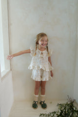 ［momo ann］Lilly flower frill set