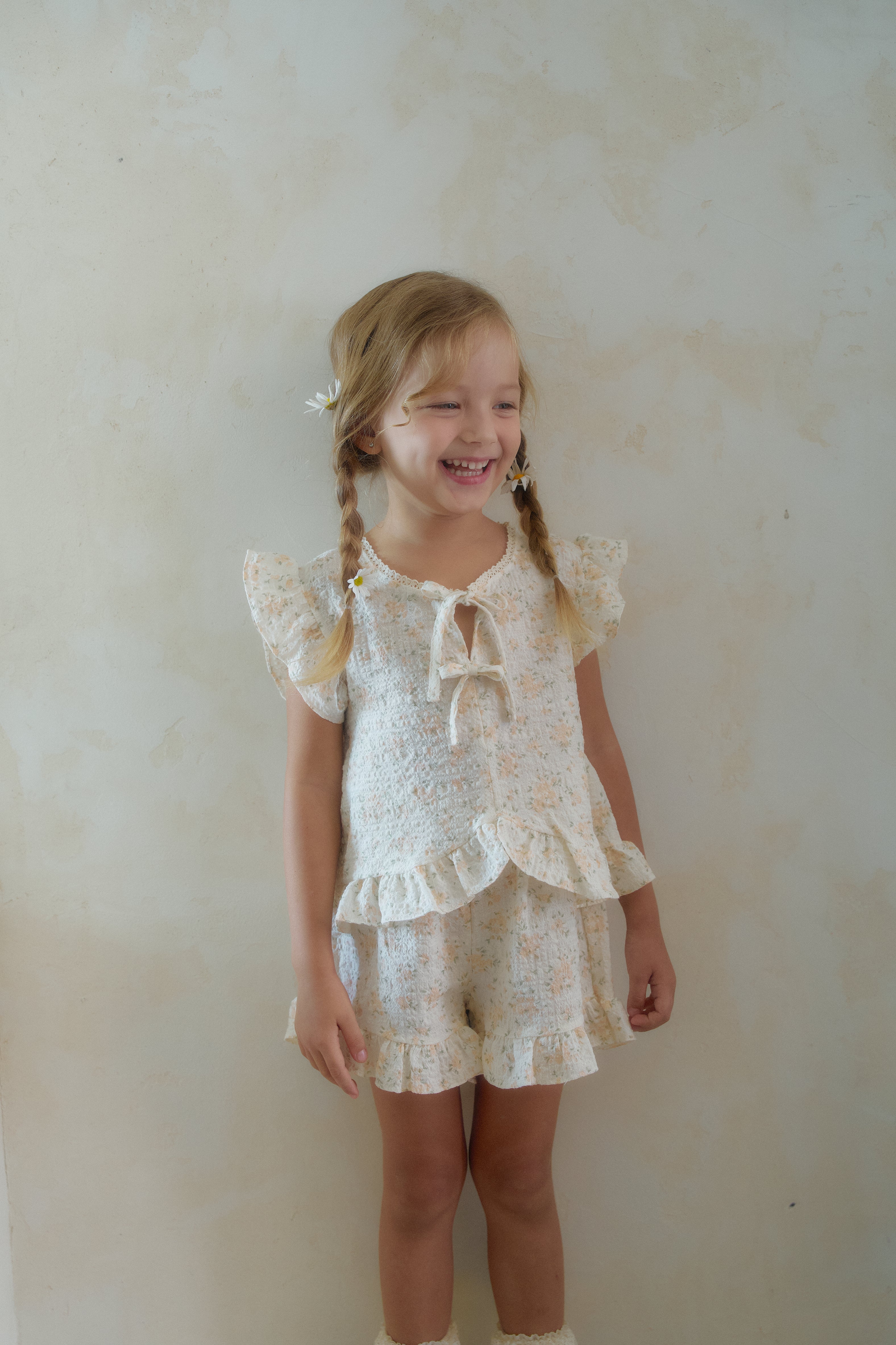 ［momo ann］Lilly flower frill set
