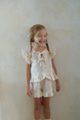 ［momo ann］Lilly flower frill set