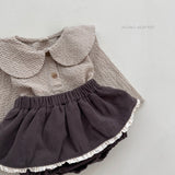 ［mimi market］Check collar blouse