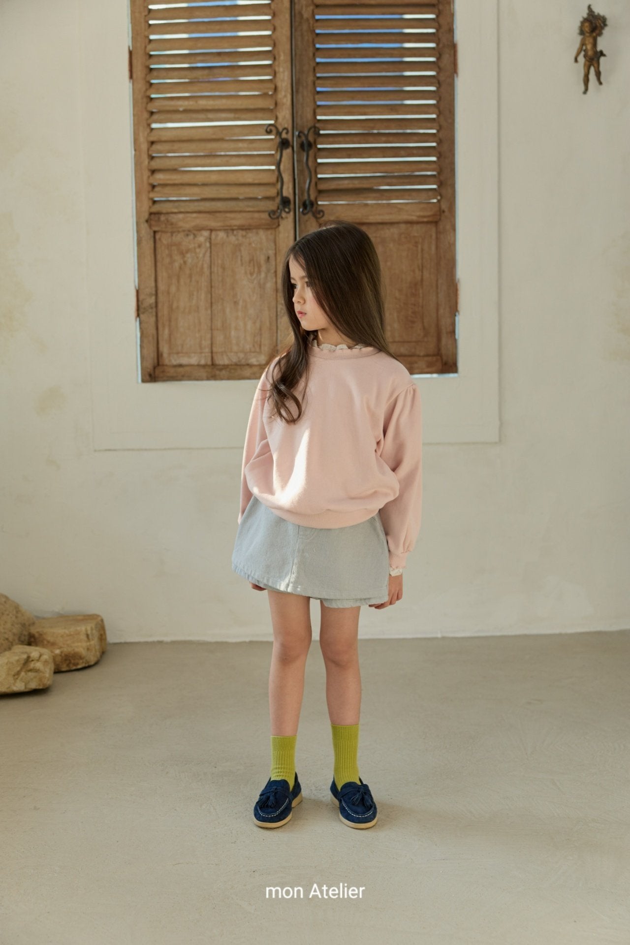 ［mon Atelier］Mini wrap pants