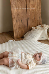 ［mkids］Chocolate lace bonnet