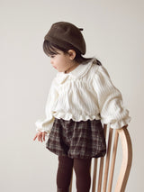 Honey round collar blouse