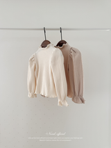 Mellow rib puff tops