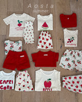 ［Aosta］Heart button tee