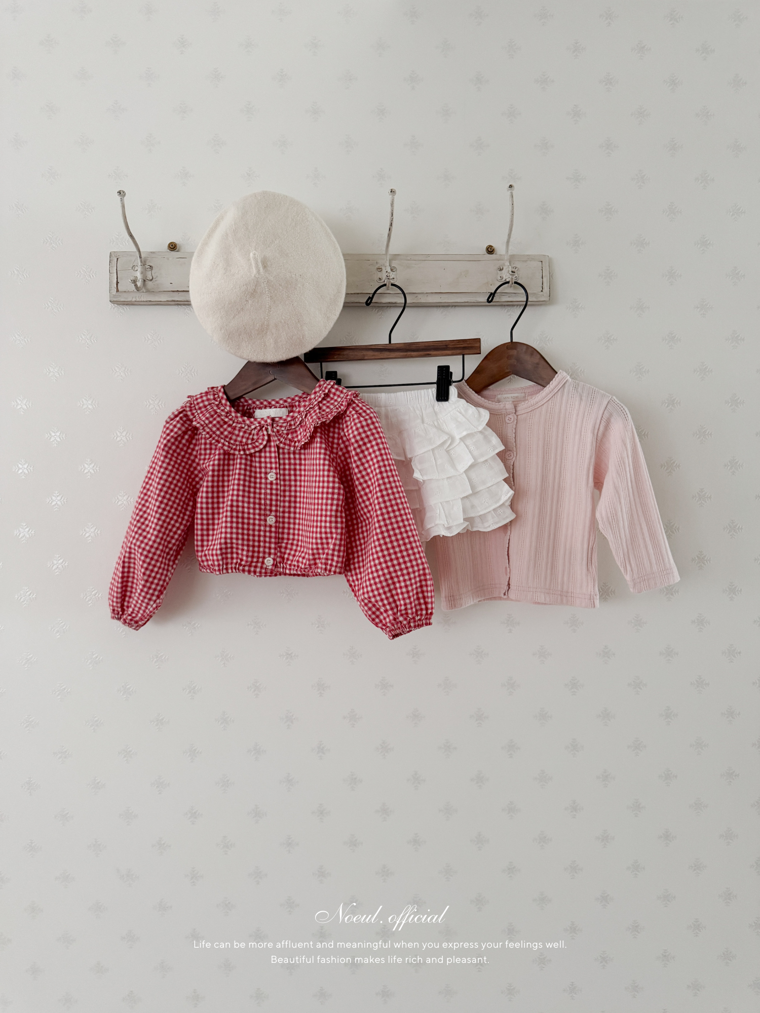 Bell check blouse
