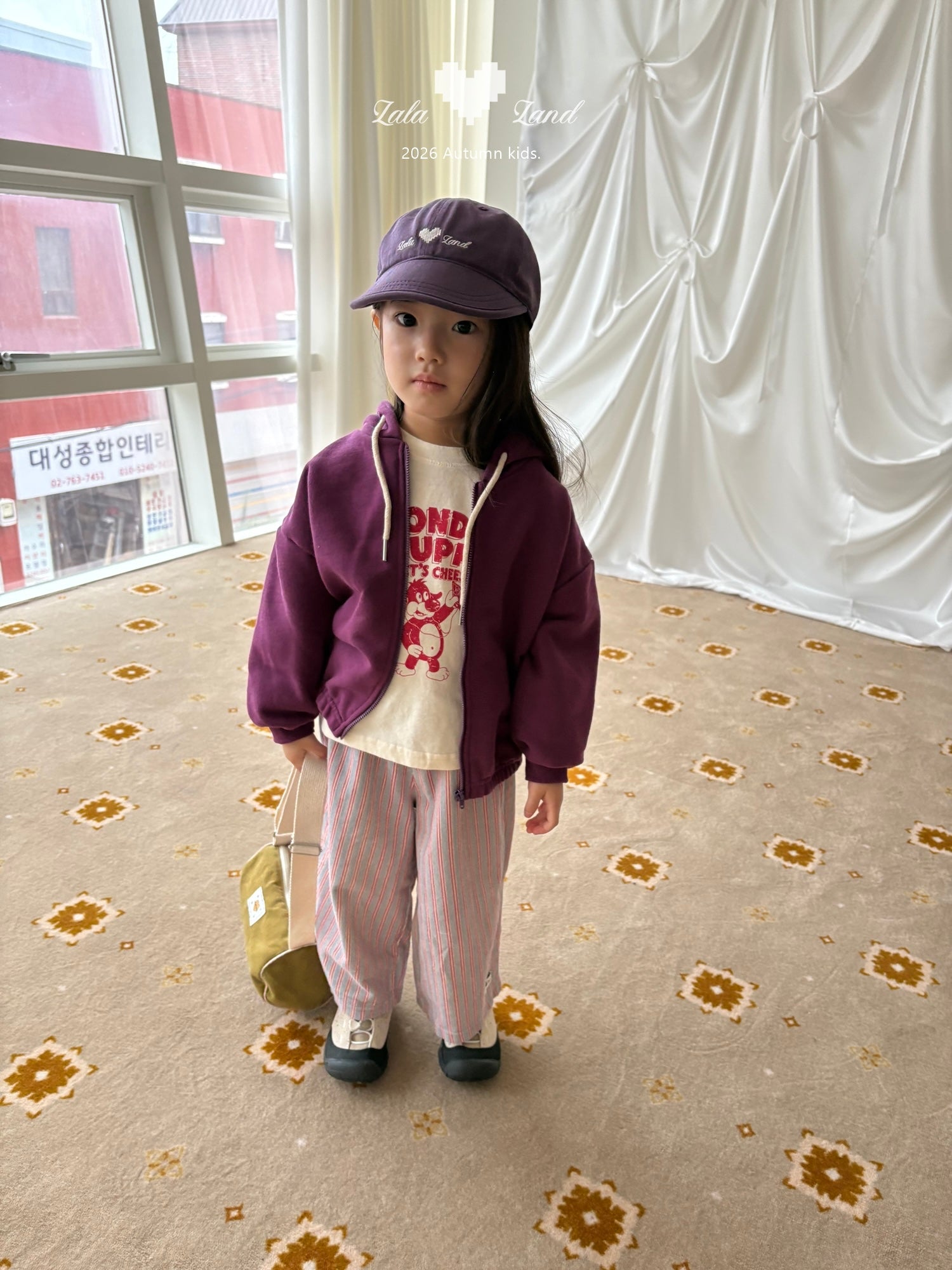 ［Lala land］Beans hood zip up