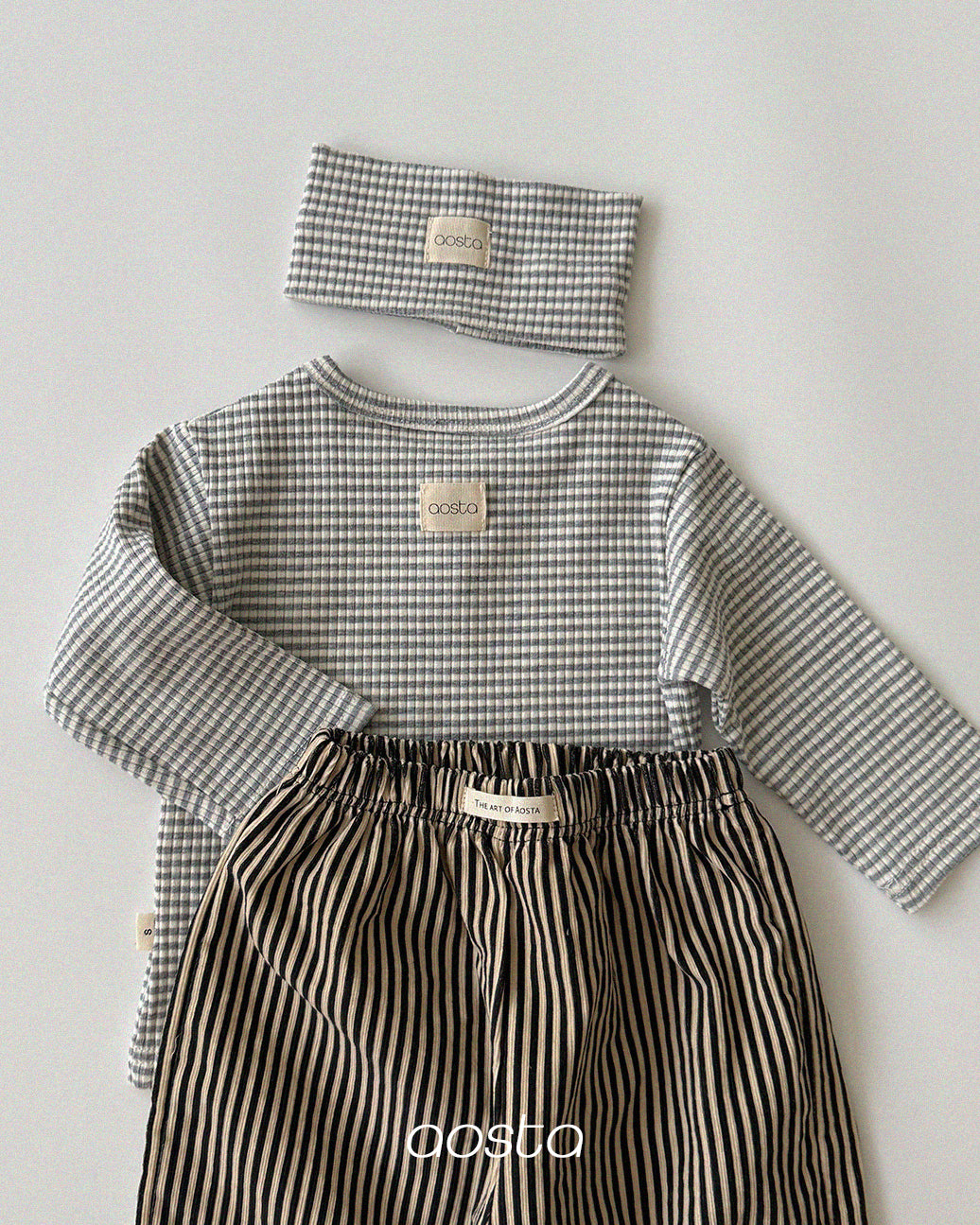 ［Aosta］Cookie Stripe Tee