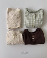 ［Aosta］Kiki Check Cardigan