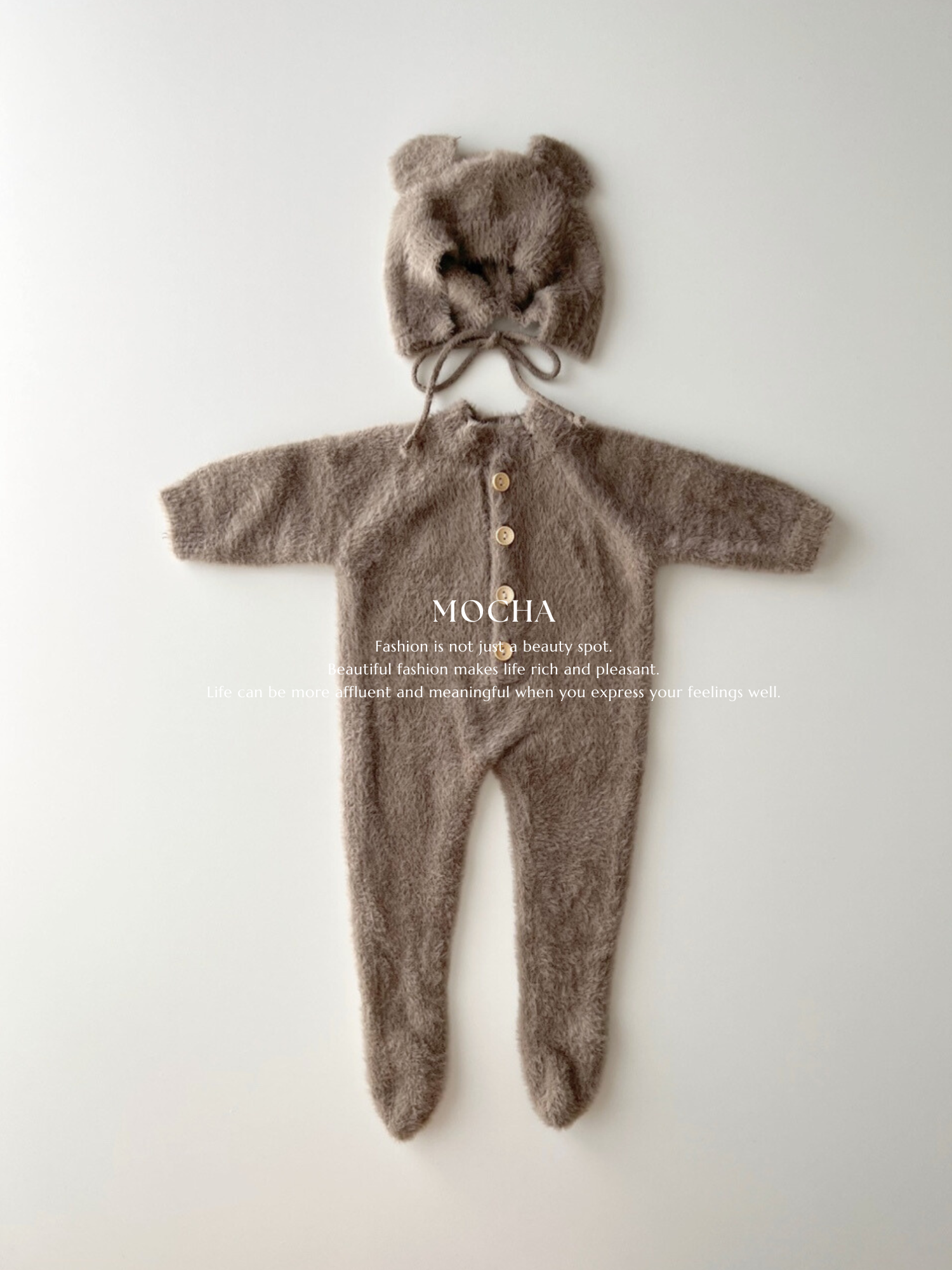 Shaggy bear suit set