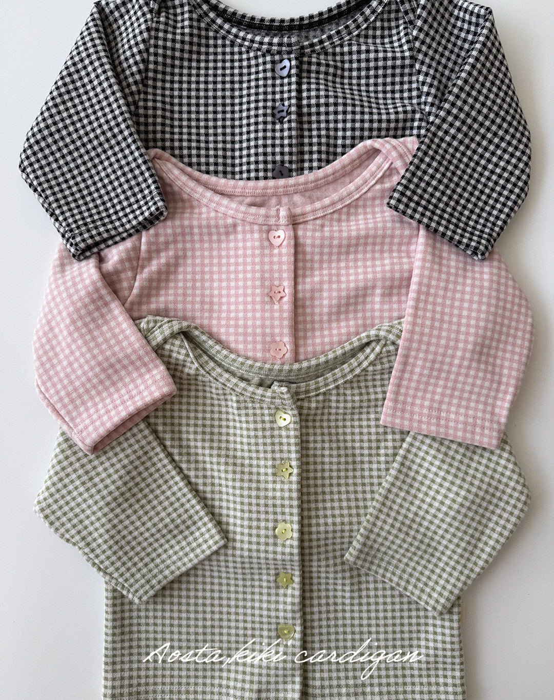 ［Aosta］Kiki Check Cardigan