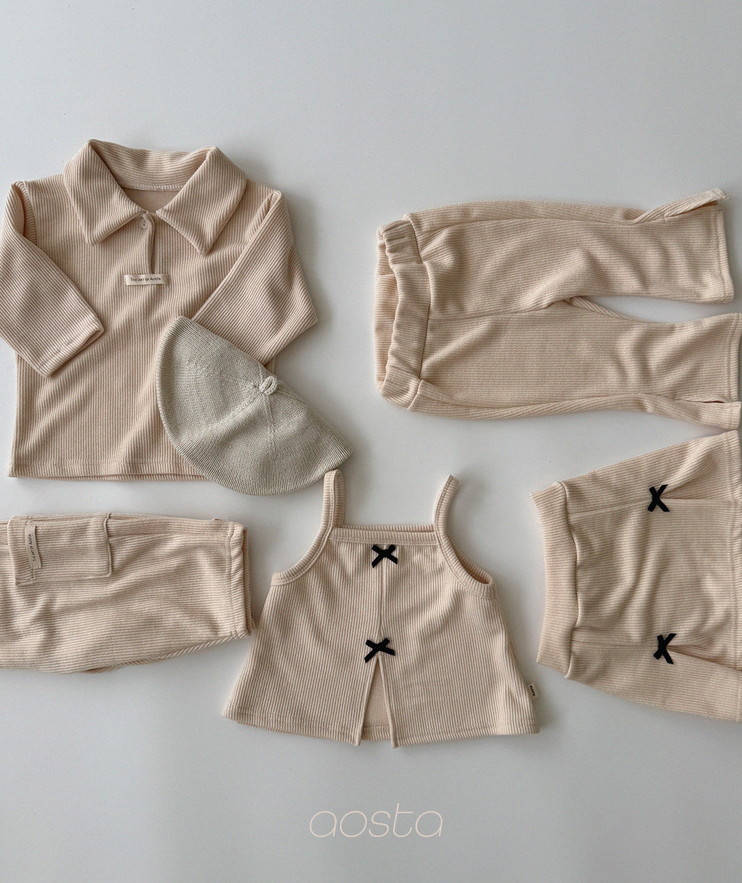 ［Aosta］Bibi Ribbon Skirt Pants