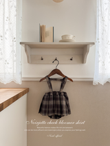 Noirjette check bloomer skirt