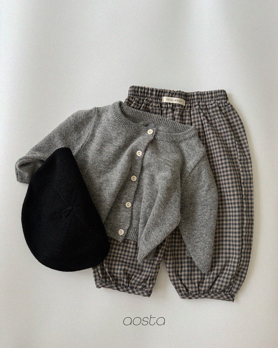 ［Aosta］Knit Cashmere Cardigan