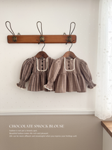 Chocolate smock blouse