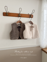 Betty fur ribbon vest