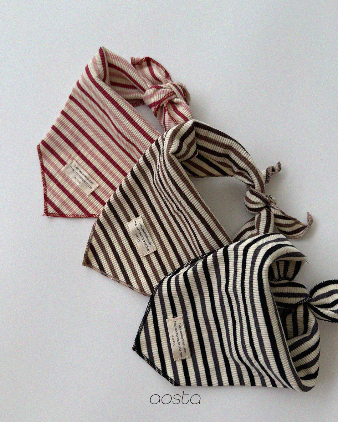 ［Aosta］Crayon Stripe Scarf