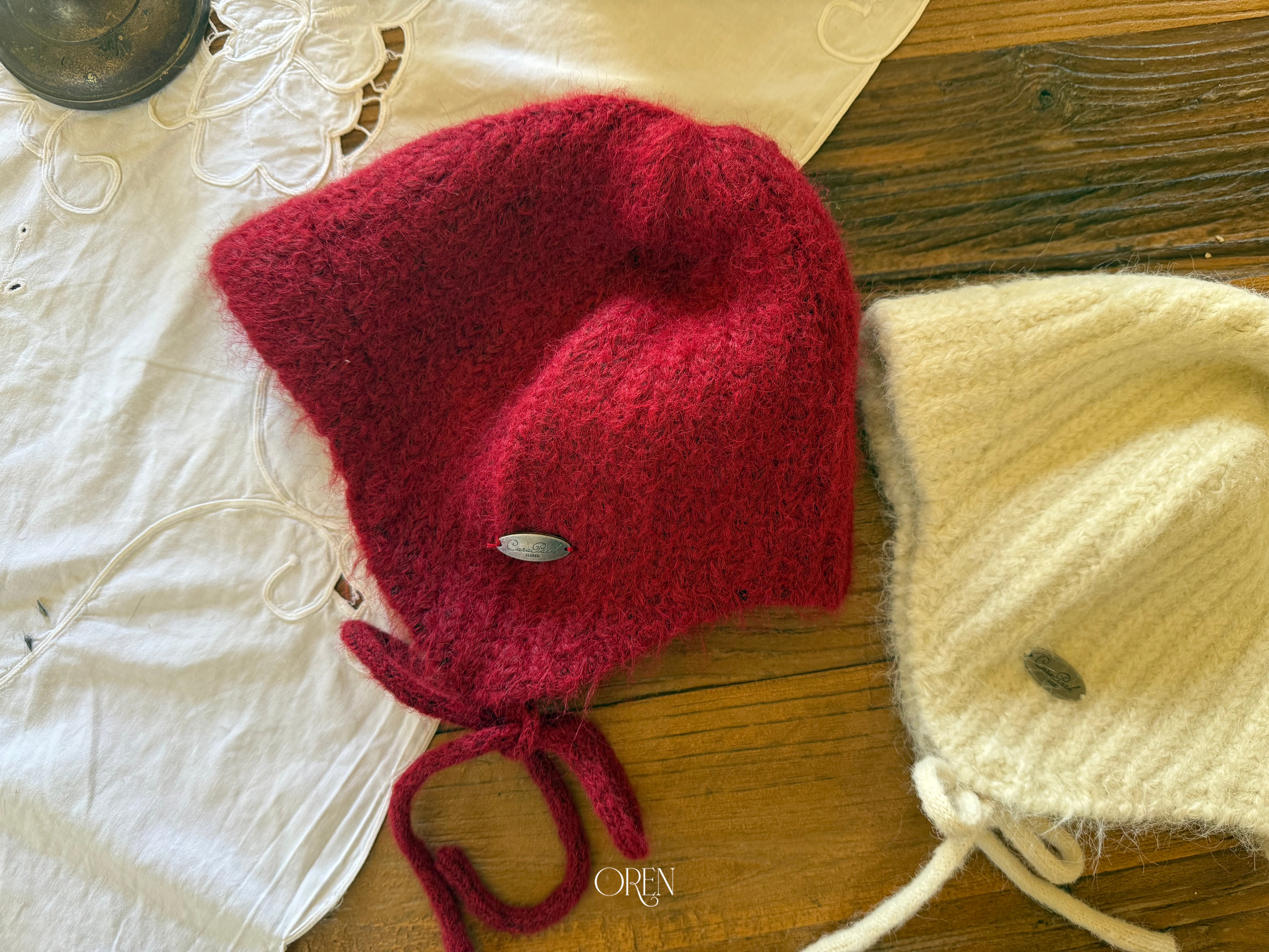 [OREN] Flip knit brim beanie