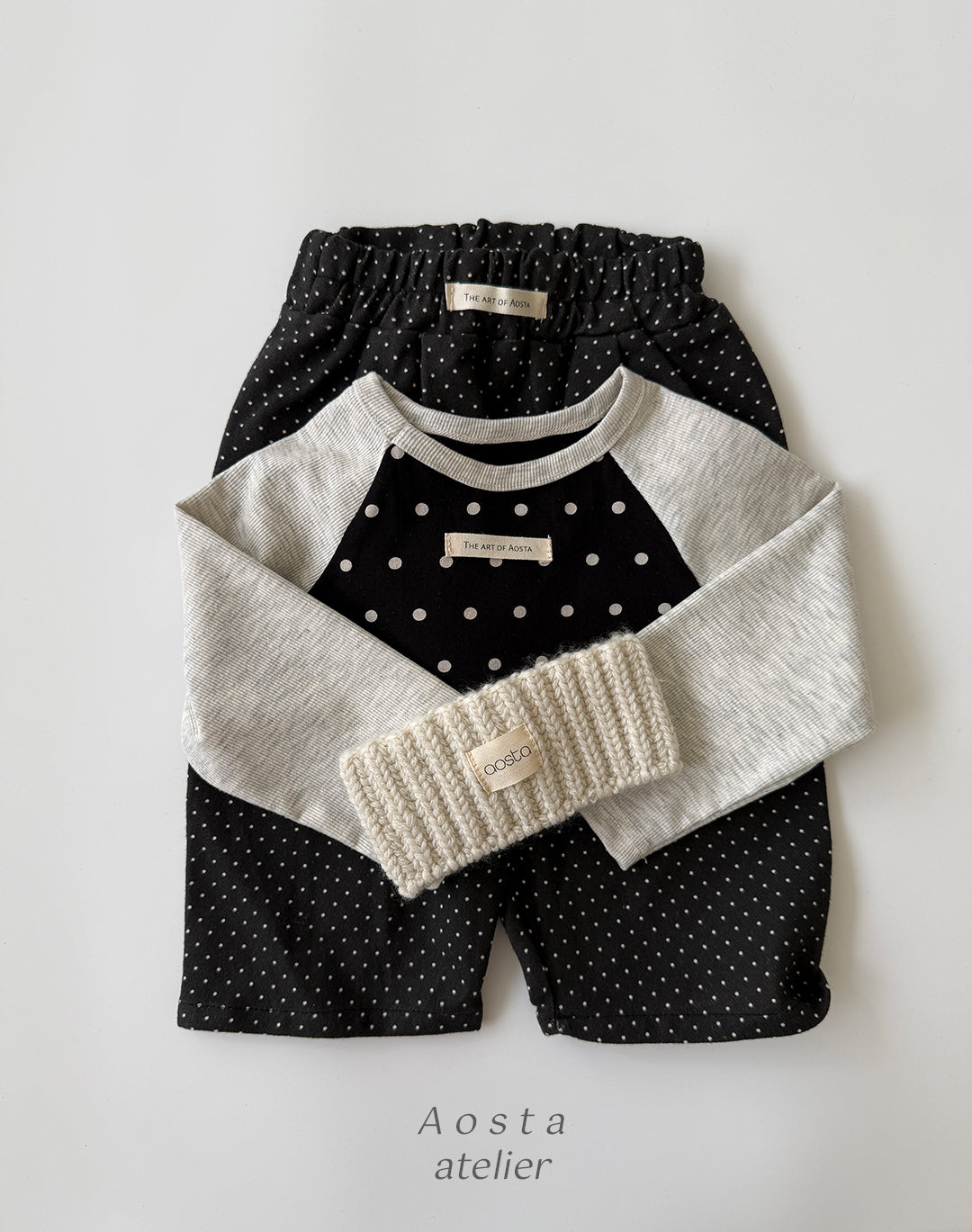 ［Aosta］Dot Raglan Tee