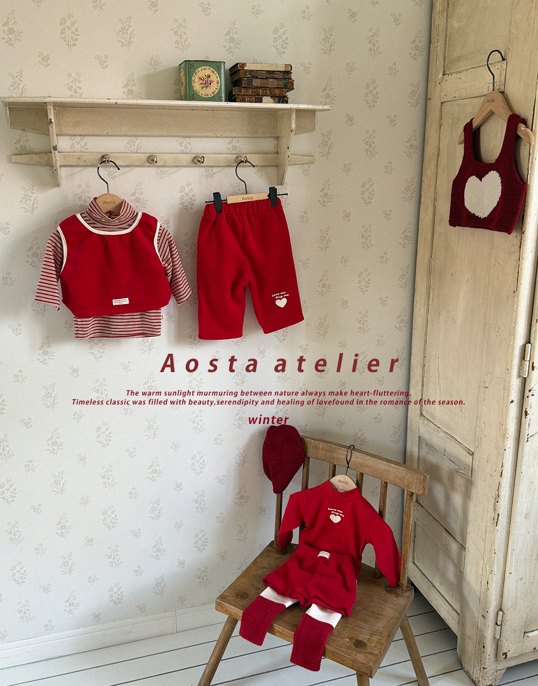 ［Aosta］Wool turtleneck tee