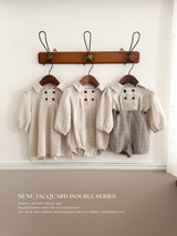 Nunu jacquard double rompers