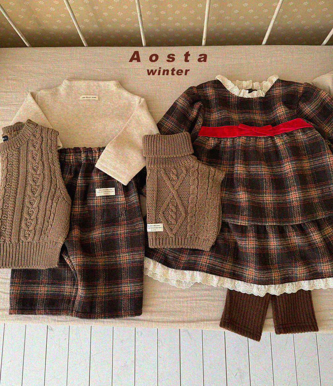 ［Aosta］Check pants