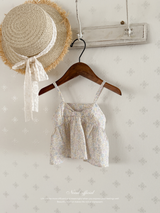 Flower ribbon camisole blouse