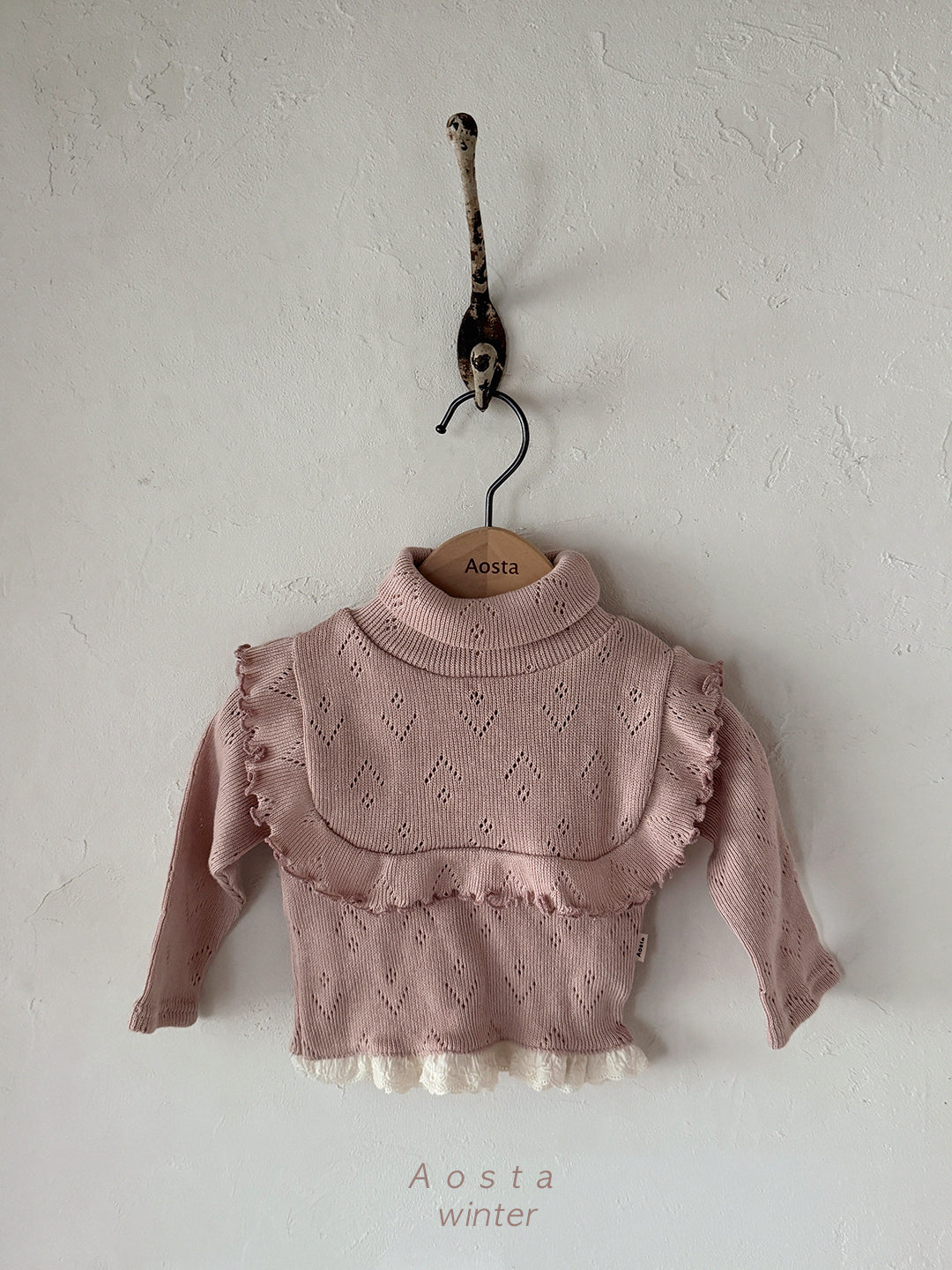 ［Aosta］Le ette frill turtleneck
