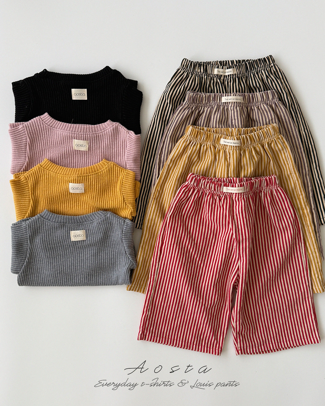 ［Aosta］Louis Stripe Pants