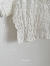 Vivi lace puff blouse