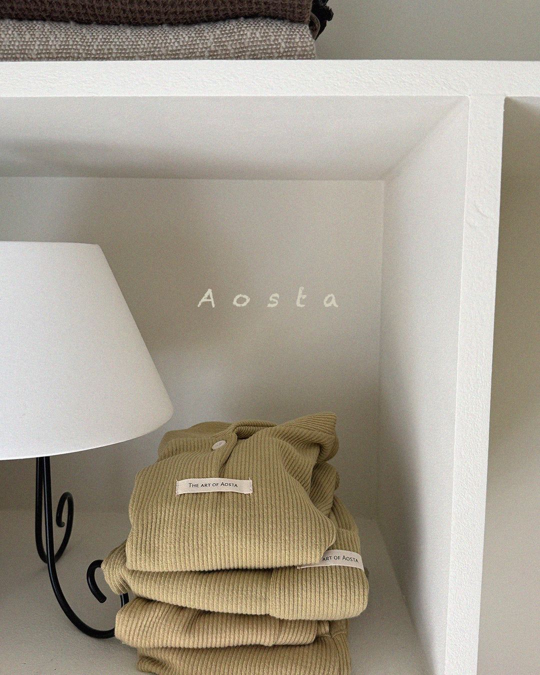 ［Aosta］Mulmul Collar Tee