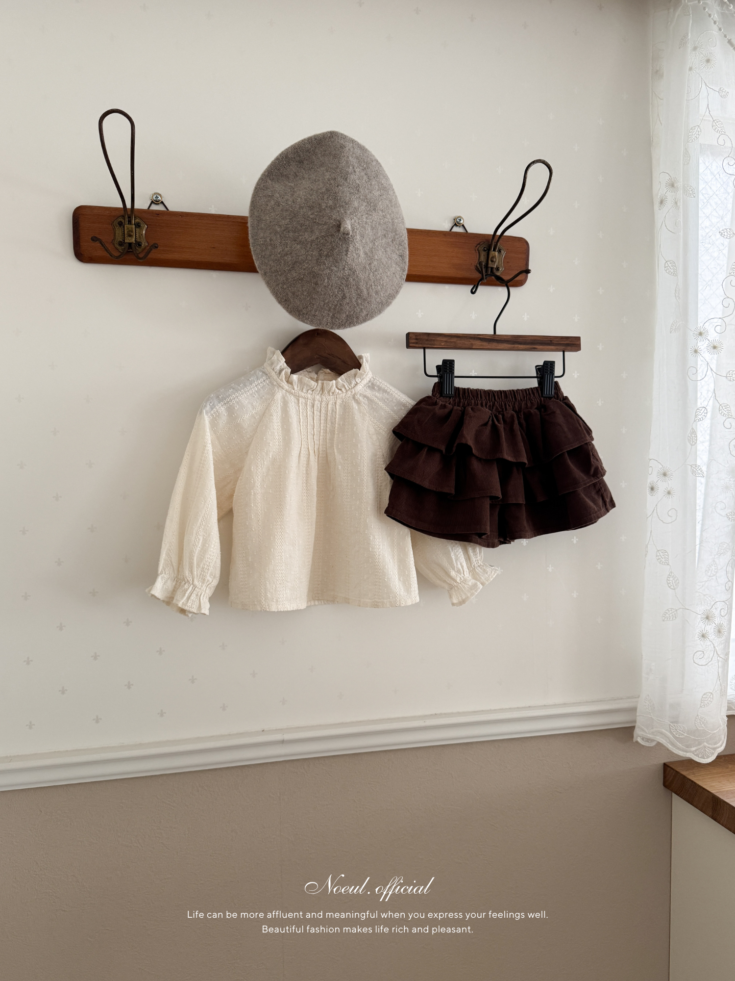 Flora tuck blouse