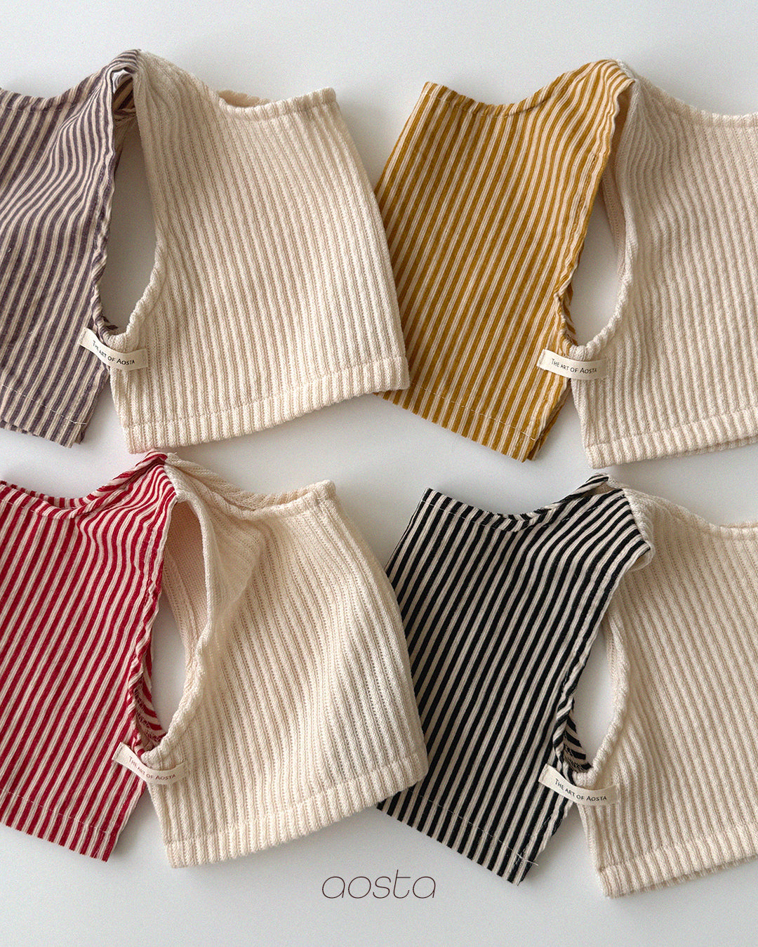 ［Aosta］Louis Stripe Vest