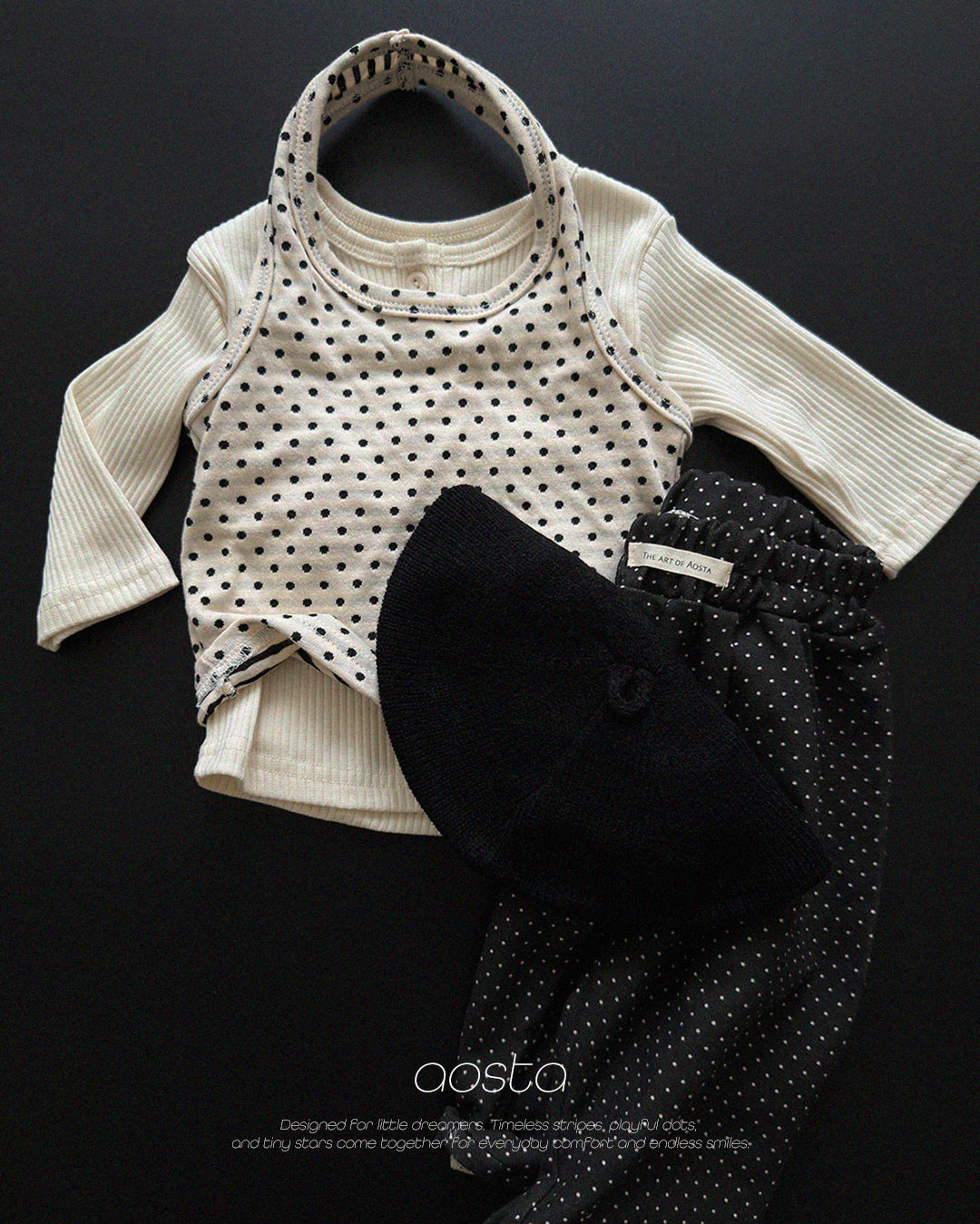 ［Aosta］Choco Chip Halter Neck