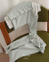 ［Aosta］Kiki Frill Check Pants