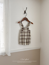 Miserable check suspender pants