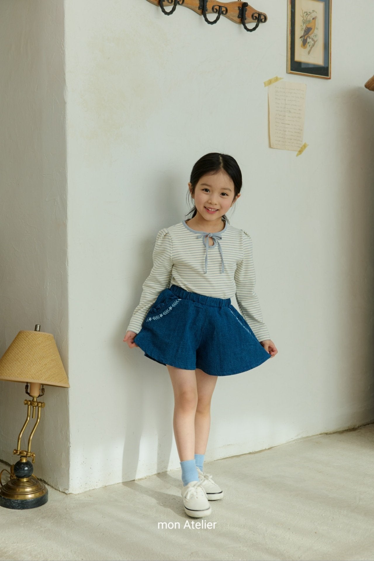 ［mon Atelier］Culotte denim pants