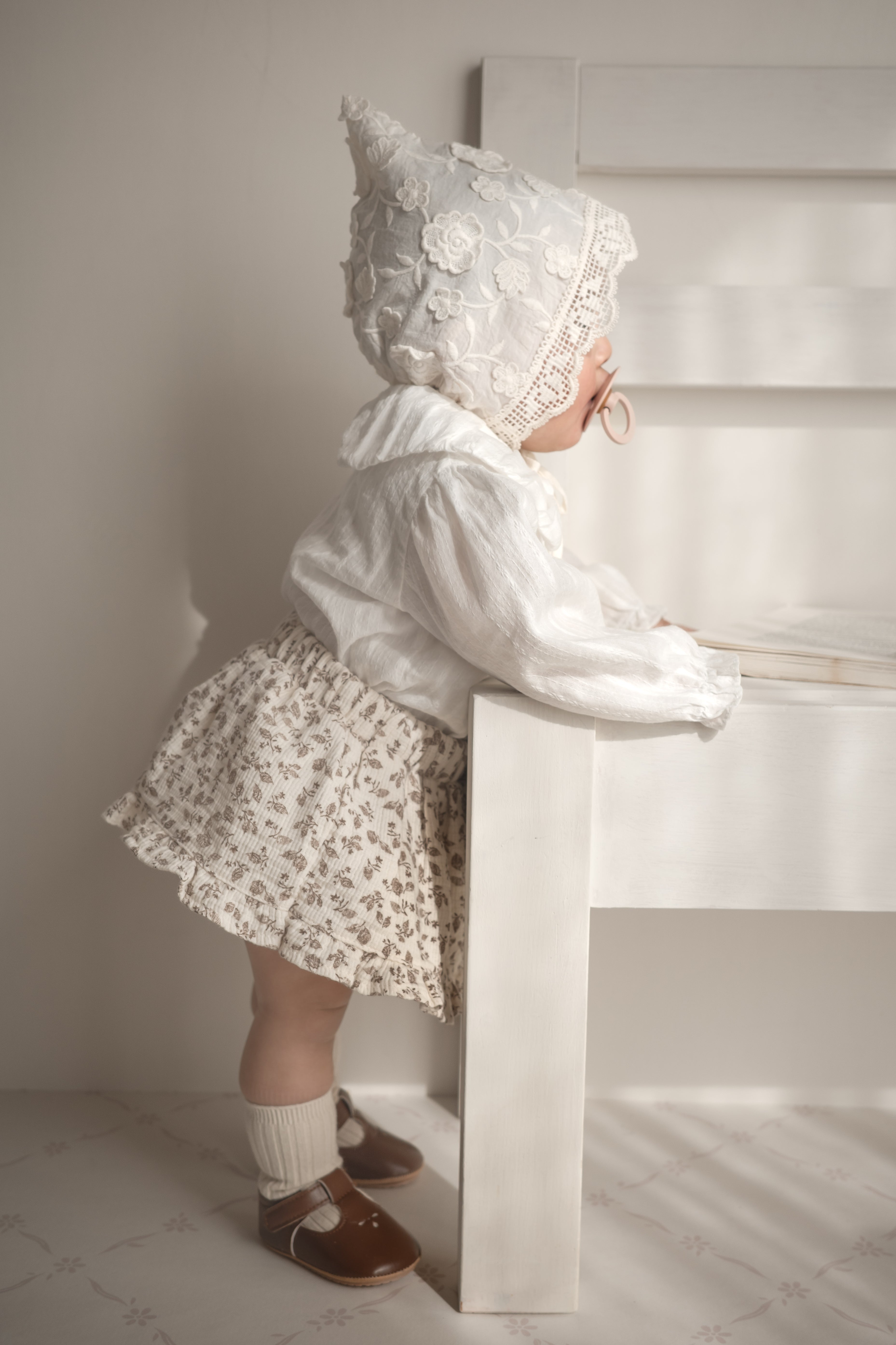 Leaf frill cancan skirt