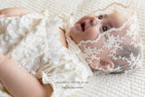 ［mkids］Chocolate lace bonnet