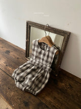 ［Anne shirley］Jaine rompers (check)