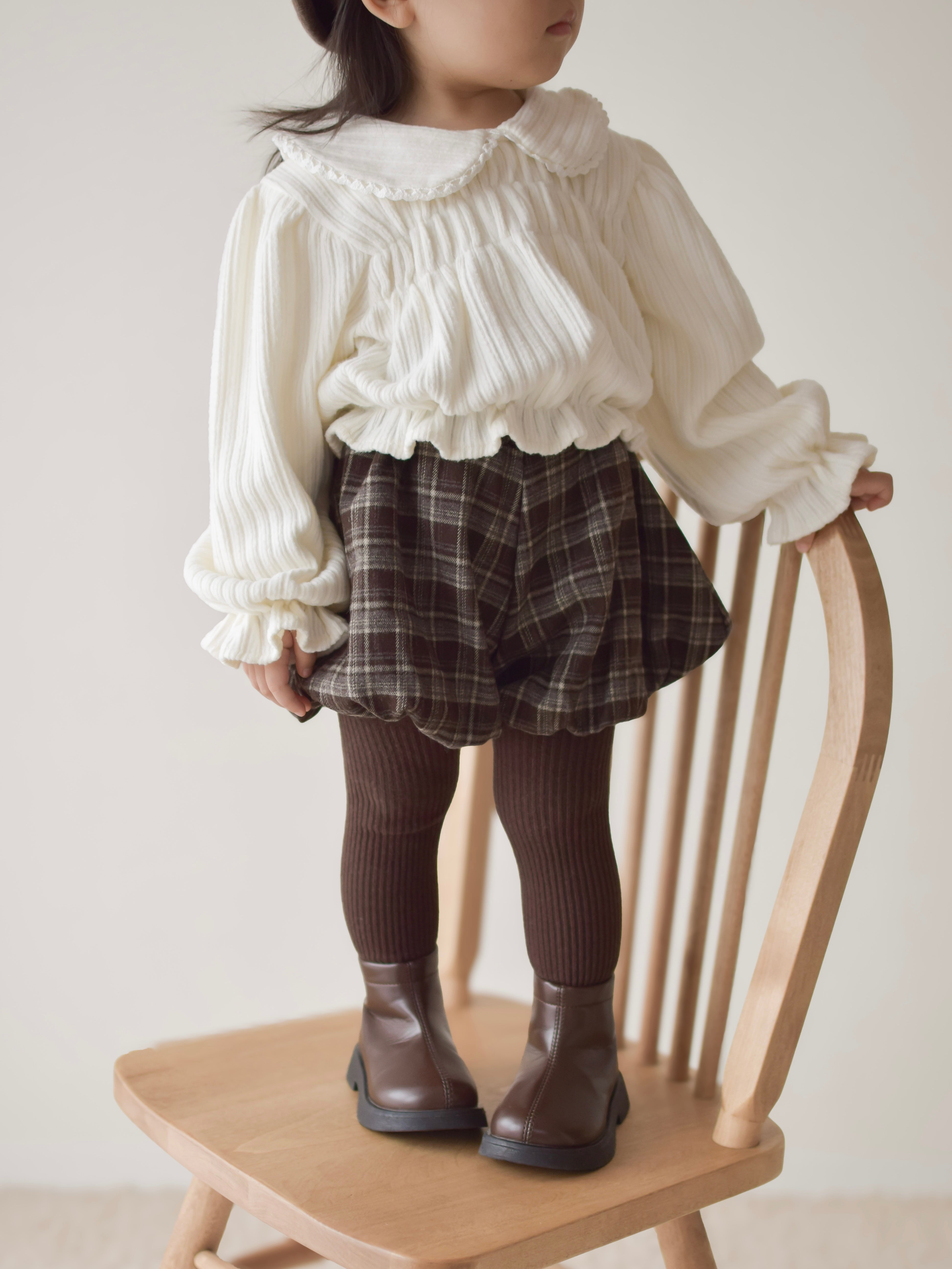 Honey round collar blouse