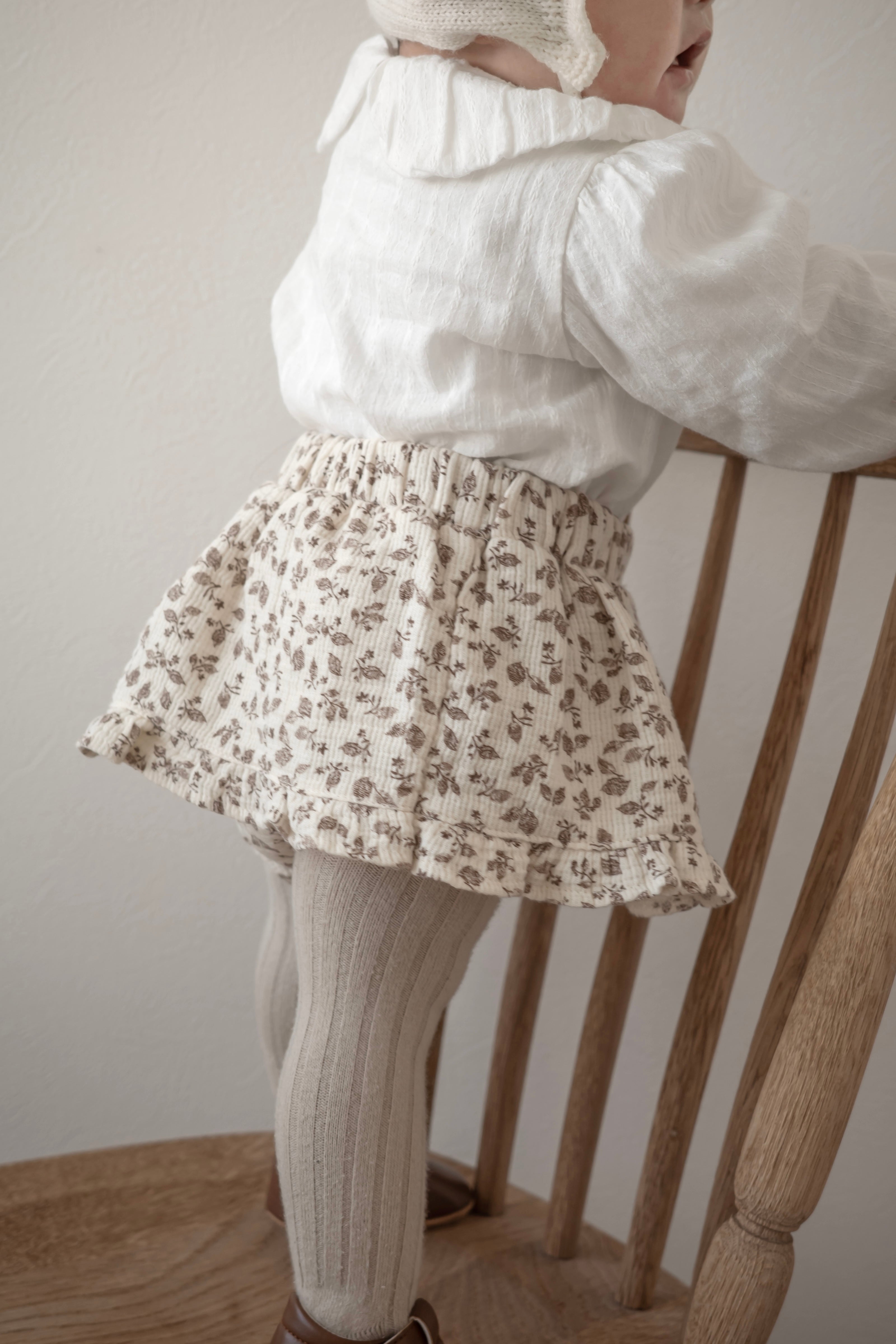 Leaf frill cancan skirt
